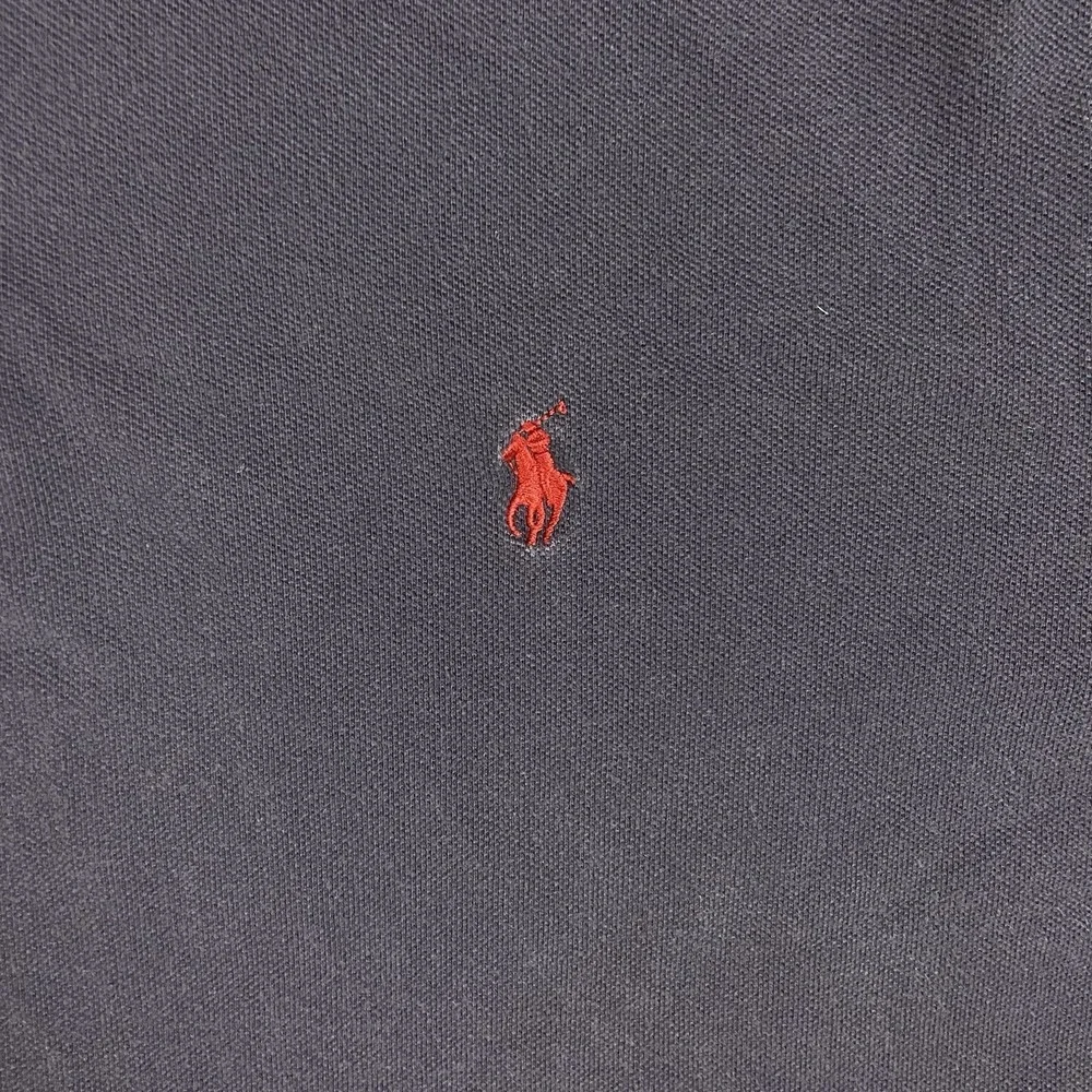 Vintage 90s Polo Ralph Lauren Polo Shirt Size XXL Navy Blue Custom Fit Red Pony